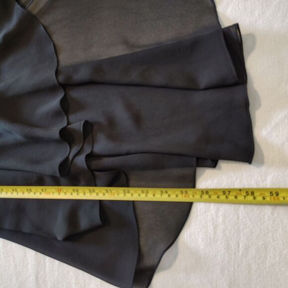 VTG Alex Evening's Y2K 90s Midi Dress Beaded Fairy Whimsigoth Asymmetrical Sz 10 - Picture 9 of 12